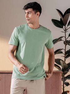 Camiseta Unisex 100% Algodón Cuello Redondo Secado Rápido Transpirable Ligero Fitness Diseño Básico Anti-Pilling Característica Punto Sólido - Product Image 3