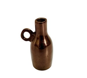 Matte <b>Bronze</b> Metal <b>Vase</b> Handmade Iron Small Eco-Friendly Lightweight Modern Tabletop Decor for Wedding Home Styling - Product Image 2