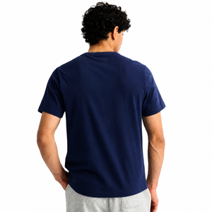 Camiseta de Manga Corta para Hombre, Cuello Redondo, Color Azul Marino, Corte Regular, 100% Algodón Jersey, Estilo Casual - Product Image 2