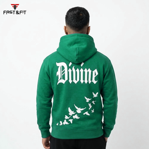 Sudaderas con capucha para hombre de algodón y poliéster ligero, disponibles en todas las tallas, personalizadas, estilo urbano, a la moda. - Product Image 5
