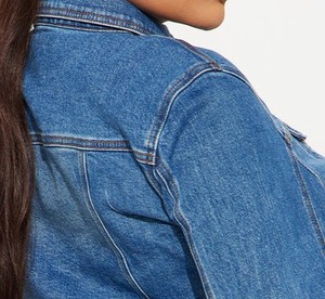 Chaqueta Vaquera de Alta Calidad para Mujer, Prenda Exterior de Mezclilla Premium, Estilo Clásico Casual, Proveedor Mayorista de Fábrica, Chaqueta Vaquera Oversize - Product Image 5