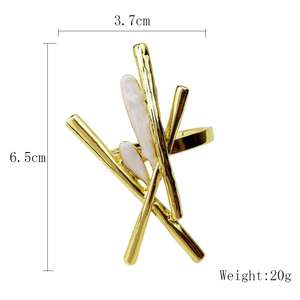 Elegantes Anillos de Servilleta de Metal de Primera Calidad, Ecológicos, Duraderos y Personalizables para Restaurantes, Hoteles y Hogares - Product Image 5