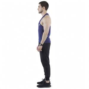 Débardeur de sport GYM ACTIVE fabriqué en usine, vente directe, grandes tailles, vêtements d'été pour hommes, débardeur de musculation élastique - Product Image 2