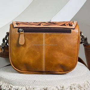 Haute qualité luxe usiné à la main en cuir de vachette dames bandoulière sacs à bandoulière conception femmes petite selle sacs à main pour les femmes - Product Image 5