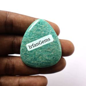 ¡Accesorio de piedras preciosas de corte ovalado Premium de cabujón de amazonita natural de grado superior de alta calidad para hacer joyas rápidas sueltas listas! - Product Image 5