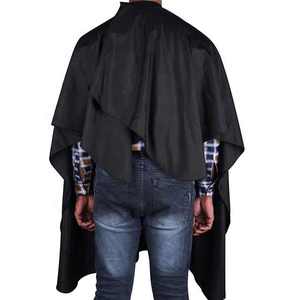 Cape de barbier asymétrique noire de qualité supérieure, style fête, quatre saisons, tissu antistatique - Product Image 5