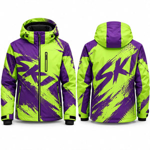 Chaqueta de Esquí Impermeable para Hombre, para Invierno, Senderismo, Snowboard, Escalada, Camping, con Forro Polar Cálido, Cortavientos, Tallas Grandes - Product Image 1