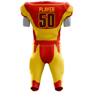 Sublimación personalizada de alta calidad de primera calidad, conjuntos de camisetas de uniforme de fútbol americano para adultos de talla grande con nombres de equipos personalizados - Product Image 5