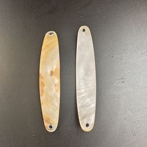Lot de 12 leurres de pêche en forme de cuillère en nacre blanche polie, appâts en coquillage pour brochet, truite, lac et océan - Product Image 1