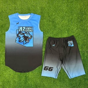 Conjunto de Uniforme de Fútbol Americano Personalizado Devil Dolphins, Estampado de Rayos Rojos, Camiseta sin Mangas y Pantalones Cortos - Product Image 2