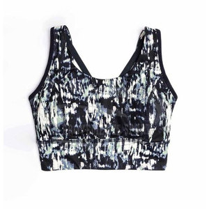 New Arrival Women's Fitness <b>Bra</b> XL Seamless Yoga Gym Top Spandex Lining Breathable Print Design Padded High Quality Adjustable - Product Image 1