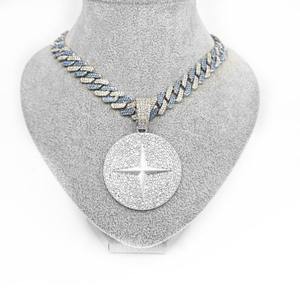 Pendentif Chaîne Cubaine Style Hip Hop Designer Sertie de Diamants Effet Glacé pour Rapper – Offre Spéciale à Prix Abordable - Product Image 1