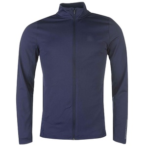 Survêtement en molleton tricoté pour homme, coupe classique, dégradé de bleu foncé, fermeture éclair sur le devant, style sportif, vêtement d'hiver à séchage rapide, long - Product Image 2