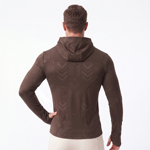 Veste de yoga à capuche pour homme, impression par sublimation, fermeture éclair, coupe ajustée, sweat à capuche pour homme, vêtements d'automne, veste de sport à capuche pour homme, vestes de sport pour homme - Product Image 2