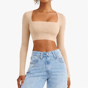 Unisex Biowash Super Soft Combed 100% Organic Cotton Solid Color Crop <b>T</b>-Shirt Appliques Hole Breathable Comfortable Eco-Friendly - Product Image 1