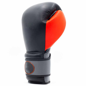 Most Popular Fighting Boxing Training <b>Gloves</b> Durable Material Adjustable Wrist Strap Black with Red Accents for Adult OEM Supply - Product Image 4