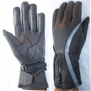 Gants en cuir de mouton véritable pour femmes, coupe-vent, écologiques, longueur poignet, pour la conduite en extérieur, design tendance, printemps-automne - Product Image 2