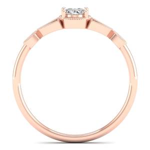 Anillo de Compromiso de Plata de Ley 925 REYES en Oferta, Corte Ovalado de 0.56 Quilates, Moissanita, Joyería Personalizada para Mujer - Product Image 4