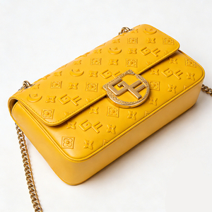 Elegant Women's Zipper <b>Shoulder</b> <b>Bag</b> New Style PU Chain <b>Strap</b> Detachable Metal Accessories Fashionable Daily Party Handbag - Product Image 3