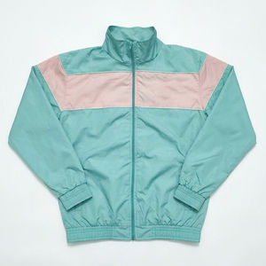 Men's Color Blocking Track Jacket And <b>Shorts</b> Set Stand Collar Sporty Style Summer Wear Breathable Knitted <b>Polyester</b> Outwear - Product Image 6