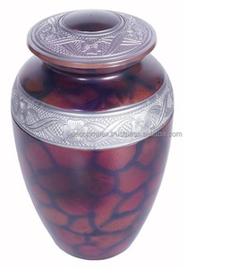Urne funéraire en métal exclusive à vente rapide avec finition peinte Urne funéraire de décoration intérieure pour le stockage des cendres - Product Image 6