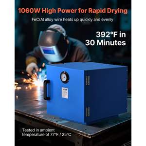 Essiccatore da banco per elettrodi a bacchetta da 18 pollici, capacità 200 libbre, 500W 120V, forno industriale regolabile per asciugatura di bacchette di saldatura - Product Image 2