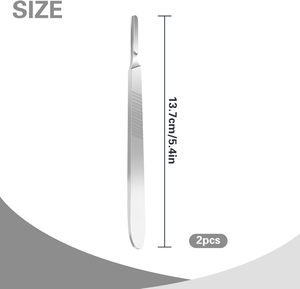 Scalpels chirurgicaux en acier inoxydable pour procédures cliniques, outils de coupe de précision pour usage professionnel en santé - Product Image 6
