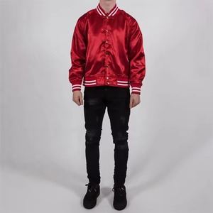 Meilleure Vente : Blouson Teddy en Satin Léger de Haute Qualité pour Homme, Col Montant, Logo Frontal, Respirant, Résistant aux Taches, Idéal pour l'Extérieur - Product Image 4