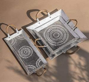 Plateaux de service de luxe pour aliments et chocolats, vaisselle la plus vendue, articles de service alimentaire, articles de cuisine pour la maison, plateaux en provenance d'Inde - Product Image 4