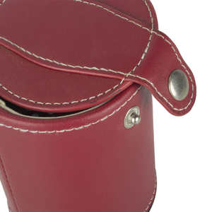 Copa de Dados de Cuero Grabada SALVA LEATHER, Duradera, para Casino, Bar, Entretenimiento Familiar, con 5 Dados - Product Image 2