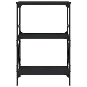Librería de madera de ingeniería negra de 3 niveles, 23,2x13,8x35,6 pulgadas, otros muebles para niños - Product Image 4