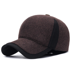 <b>Men</b> Autumn <b>Winter</b> Warm <b>Caps</b> Older Cotton Warm <b>Winter</b> Wool Baseball <b>Cap</b> - Product Image 5