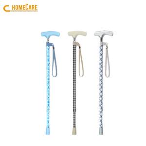 Diseño de Taiwán Conexión de metal Mango de madera de color Bastón retráctil para caminar para mujeres - Product Image 1