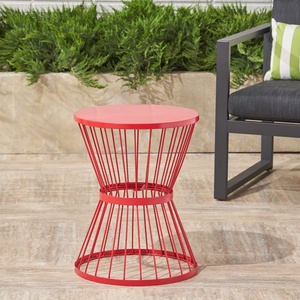 Mesa de Centro con Estructura de Hierro Resistente, Tapa Metálica, Altura Ajustable, Diseño Ecológico para Interiores Rústicos, Modernos y Contemporáneos - Product Image 5