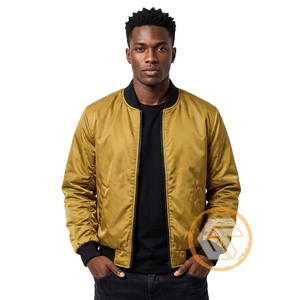 TRÉAUX GÉNÉRAUX GÉNÉTIQUES Alpha |   Blouson universitaire matelassé brodé en satin Phi pour homme, col montant respirant, haute qualité, collection automne - Product Image 1