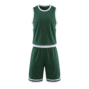 Conjunto de camiseta de baloncesto azul unisex, camiseta sin mangas de malla con pantalones cortos de cintura elástica, ropa que absorbe la humedad para todas las estaciones - Product Image 2