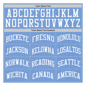 Custom Light Blue White Authentic Throwback Basketball Jersey <b>No</b> <b>Logo</b> Premium Sublimation Basketball Uniform - Product Image 2