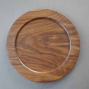 Assiette en bois artisanale de haute qualité avec grain naturel unique, plat de service élégant et vaisselle décorative - Product Image 3