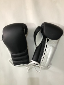 Custom Leather MMA Boxing <b>Gloves</b> with Laced Wrist & Stretch | OEM Manufacturer | Personalized Logo for Training & Sparring - Product Image 4