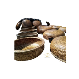 Natural Bamboo Coracle Handmade Traditional Woven Boat Decor for Garden <b>Display</b> and Wholesale Supply - Product Image 5