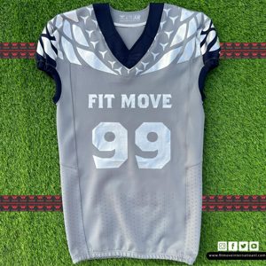 เสื้อฟุตบอลอเมริกันคุณภาพพรีเมียมสำหรับผู้ใหญ่ ดีไซน์ทันสมัย ตัดเย็บพอดีตัว เนื้อผ้านุ่มสบาย รับผลิตแบบ OEM - Product Image 1