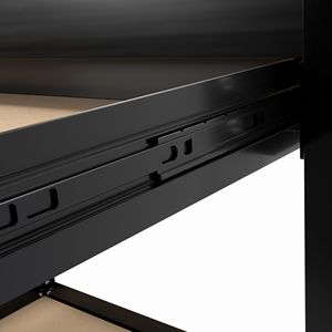 Banco da Lavoro da 63 Pollici con Cassetti e Pannello Forato, Armadio Funzionale per Attrezzi per un'Organizzazione Efficiente - Product Image 6