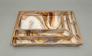 ถาดเสิร์ฟไม้ MDF เคลือบเอนาเมล ดีไซน์สวยงาม สำหรับโรงแรมและร้านอาหาร คุณภาพสูง - Product Image 3