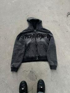 สไตล์โดดเด่น ดีไซน์ใหม่ล่าสุด เสื้อฮู้ดดี้ผู้ชาย แห้งเร็ว รุ่นเฟรชพีซ ผ้าคอตตอนผสม ดีไซน์สตรีทแฟชั่น เสื้อฮู้ดดี้ผู้ชายแบบสั่งทำพิเศษ ปี 2026 - Product Image 2