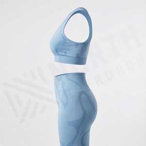 Conjunto de Yoga para Mujer, Material Sublimado, Sexy, de Secado Rápido, Ropa Deportiva Activa, Ropa Deportiva para Gimnasio, Chándal - Product Image 3