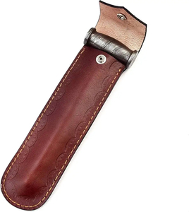 Martillo de Acero de Damasco Forjado a Mano, Estilo Tradicional, Pieza Decorativa de Colección con Mango de Madera para Exhibición - Product Image 5