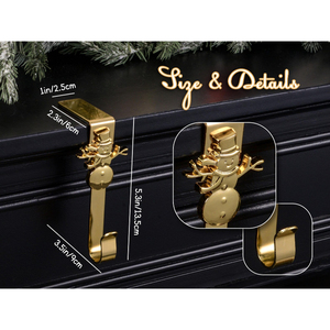 Soporte para Calcetines Navideños de Metal Ecológico Plateado, Juego de 7 Soportes para Calcetines, Suministro Directo de Fábrica desde India - Product Image 2