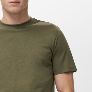 Chemise en coton pour homme, finition raffinée, choix décontracté élégant, coutures de haute qualité avec col ras du cou, design uni 2026 - Product Image 4