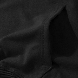 Custom Autumn Warm Fleece <b>Black</b> Color Hoodies <b>Mens</b> Pullover Sweatshirts Solid Hip Hop <b>Men</b> Private Label Hoodies Streetwear - Product Image 6