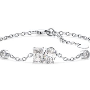 REYES Pulsera de Cadena con Cierre de Langosta de Oro Sólido de 14K con Diamante Cultivado en Laboratorio CVD de 2.2CT, Regalo Perfecto de Aniversario para Mujeres - Product Image 4